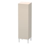 Duravit L-Cube armarios de media altura individuales, 1 puerta, apertura a la izquierda, dimensiones variables, 250-500x200-363x901-1320mm, LC1190L8383, Color: Decoración supermate color topo