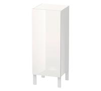 Duravit L-Cube armarios de media altura individuales, 1 puerta, apertura a la izquierda, dimensiones variables, 250-500x200-363x600-900mm, LC1189L8484, Color: Decoración blanco supermate
