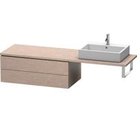 Duravit L-Cube Base para consola, anchura 1020mm, profundidad 547mm, 2 cajones, LC583901111, Color: roble cachemir chapa de madera auténtica