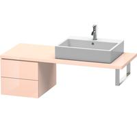 Duravit L-Cube Base para consola, anchura 420mm, profundidad 547mm, 2 cajones, LC583601010, Color: Perla de albaricoque laca de alto brillo