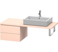 Duravit L-Cube Base para consola, anchura 520mm, profundidad 547mm, 2 cajones, LC583702020, Color: Albaricoque Perla seda laca mate