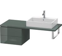 Duravit L-Cube Base para consola, anchura 520mm, profundidad 547mm, 2 cajones, LC583703838, Color: Laca de alto brillo Dolomiti Grey