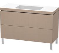 Duravit L-Cube c-conjunto vertical, 2 cajones, sin rebosadero, sin agujero para grifo, 1200x698x480mm, LC6939N7575, Color: Decoración de lino