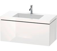 Duravit L-Cube conjunto en c suspendido, 1 extraíble, sin rebosadero, 1 agujero para grifo, 1000x500x480mm, LC6918O1616, Color: Decoración roble negro
