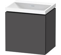Duravit L-Cube conjunto en c suspendido, 1 puerta, apertura a la izquierda, sin rebosadero, sin agujero para grifo, 450x480x350mm, LC6948N49490000, Color: Grafito Mate Decoración