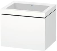 Duravit L-Cube conjunto encastrado suspendido, 1 extracción, sin rebosadero, sin agujero para grifo, 600x500x480mm, LC6916N1818, Color: Blanco Mate Decoración