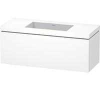 Duravit L-Cube conjunto encastrado suspendido, 1 extraíble, sin rebosadero, sin agujero para grifo, 1200x500x480mm, LC6919N1818, Color: Blanco Mate Decoración