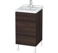 Duravit L-Cube Módulo de lavabo vertical, 1 puerta, con bisagra a la izquierda, 460mm, para Starck 3 030348, LC6169L5353, Color: Decoración Castaño Oscuro