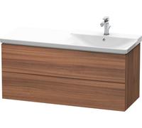 Duravit L-Cube Módulo mural 1220mm de anchura, profundidad 481, 2 cajones, apto para P3 Comfort Artículo 233412, lavabo a la derecha, LC625507979, Color: Nogal natural decorado