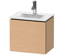 Duravit L-Cube Módulo mural LC6133, 440x311 mm, 1 puerta, con bisagra a la izquierda, para Viu 073345, LC6133L1212, Color: Roble cepillado Chapa de madera auténtica