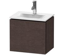 Duravit L-Cube Módulo mural LC6133, 440x311 mm, 1 puerta, con bisagra a la izquierda, para Viu 073345, LC6133L7272, Color: roble oscuro cepillado chapa de madera auténtica