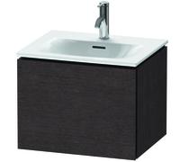 Duravit L-Cube Módulo mural LC6134, 520x421 mm, 1 extraíble, para Viu 234453, LC613407272, Color: roble oscuro cepillado chapa de madera auténtica