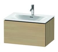 Duravit L-Cube Módulo mural LC6136, 720x481 mm, 1 extraíble, para Viu 234473, LC613607171, Color: Roble mediterráneo Chapa de madera auténtica