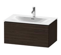 Duravit L-Cube Módulo mural LC6137, 820x481 mm, 1 extraíble, para Viu 234483, LC613706969, Color: Nogal cepillado Chapa de madera auténtica