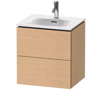 Duravit L-Cube Módulo mural LC6304, 520x421 mm, 2 cajones, para Viu 234453, LC630401212, Color: Roble cepillado Chapa de madera auténtica