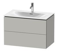 Duravit L-Cube Módulo mural LC6307, 820x481 mm, 2 cajones, para Viu 234483, LC630700707, Color: Concreto Gris