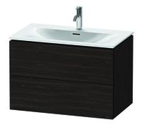 Duravit L-Cube Módulo mural LC6307, 820x481 mm, 2 cajones, para Viu 234483, LC630706969, Color: Nogal cepillado Chapa de madera auténtica