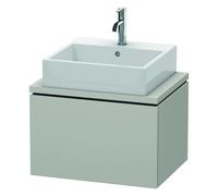 Duravit L-Cube mueble bajo lavabo para consola, Compacto, suspendido, 1 extraíble, 620x400x477mm, LC580000707, Color: DecoraciÃ³n gris hormigÃ³n mate