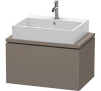 Duravit L-Cube mueble bajo lavabo para consola, Compacto, suspendido, 1 extraíble, 720x400x477mm, LC580109090, Color: Flanela Gris seda lacado mate