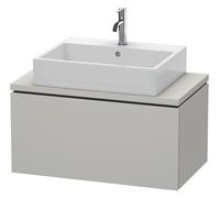 Duravit L-Cube mueble bajo lavabo para consola, Compacto, suspendido, 1 extraíble, 820x400x477mm, LC580200707, Color: DecoraciÃ³n gris hormigÃ³n mate