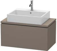 Duravit L-Cube mueble bajo lavabo para consola, Compacto, suspendido, 1 extraíble, 820x400x477mm, LC580209090, Color: Flanela Gris seda lacado mate