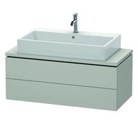Duravit L-Cube mueble bajo lavabo para consola, Compacto, suspendido, 2 cajones, 1020x400x477mm, LC580900707, Color: DecoraciÃ³n gris hormigÃ³n mate