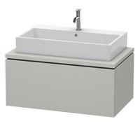 Duravit L-Cube mueble bajo lavabo para consola, suspendido, 1 extraíble, 920x400x547mm, LC581300707, Color: DecoraciÃ³n gris hormigÃ³n mate