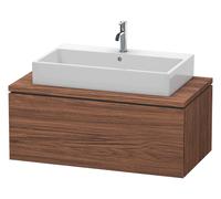 Duravit L-Cube mueble bajo lavabo para consola, suspendido, 2 cajones, 1020x400x547mm, LC581902121, Color: DecoraciÃ³n en nogal oscuro