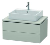Duravit L-Cube mueble bajo lavabo para consola, suspendido, 2 cajones, 820x400x547mm, LC581700707, Color: DecoraciÃ³n gris hormigÃ³n mate