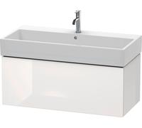 Duravit L-Cube mueble bajo lavabo suspendido, 1 extraíble, 984x394x459mm, LC617808585, Color: Laca blanca de alto brillo