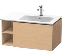 Duravit L-Cube mueble bajo lavabo suspendido, 1 extraíble, elemento de estantería lateral, lavabo derecha, 820x400x481mm, LC619203030, Color: Decoración roble natural