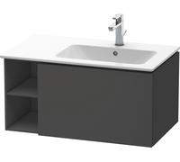 Duravit L-Cube mueble bajo lavabo suspendido, 1 extraíble, elemento de estantería lateral, lavabo derecha, 820x400x481mm, LC619204949, Color: Grafito Mate Decoración