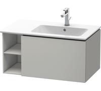 Duravit L-Cube mueble bajo lavabo suspendido, 1 extraíble, elemento de estantería lateral, lavabo derecha, 820x400x481mm, LC619200707, Color: DecoraciÃ³n gris hormigÃ³n mate