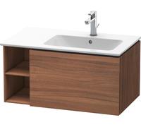 Duravit L-Cube mueble bajo lavabo suspendido, 1 extraíble, elemento de estantería lateral, lavabo derecha, 820x400x481mm, LC619207979, Color: Nogal natural decorado