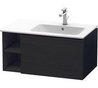 Duravit L-Cube mueble bajo lavabo suspendido, 1 extraíble, elemento de estantería lateral, lavabo derecha, 820x400x481mm, LC619201616, Color: Decoración roble negro
