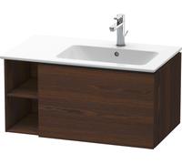 Duravit L-Cube mueble bajo lavabo suspendido, 1 extraíble, elemento de estantería lateral, lavabo derecha, 820x400x481mm, LC619206969, Color: Nogal cepillado Chapa de madera auténtica