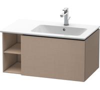 Duravit L-Cube mueble bajo lavabo suspendido, 1 extraíble, elemento de estantería lateral, lavabo derecha, 820x400x481mm, LC619207575, Color: Decoración de lino