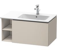 Duravit L-Cube mueble bajo lavabo suspendido, 1 extraíble, elemento de estantería lateral, lavabo derecha, 820x400x481mm, LC619209191, Color: Taupe Mate DecoraciÃ³n