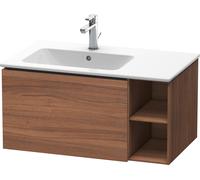Duravit L-Cube mueble bajo lavabo suspendido, 1 extraíble, elemento de estantería lateral, lavabo izquierda, 820x400x481mm, LC619107979, Color: Nogal natural decorado