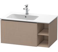 Duravit L-Cube mueble bajo lavabo suspendido, 1 extraíble, elemento de estantería lateral, lavabo izquierda, 820x400x481mm, LC619107575, Color: Decoración de lino