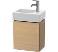 Duravit L-Cube mueble bajo lavabo suspendido, 1 puerta, apertura a la derecha, 364x400x241mm, LC6293R7171, Color: Roble mediterráneo Chapa de madera auténtica