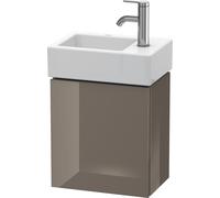 Duravit L-Cube mueble bajo lavabo suspendido, 1 puerta, apertura a la derecha, 364x400x241mm, LC6293R8989, Color: Laca de color gris franela de alto brillo