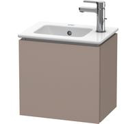 Duravit L-Cube mueble bajo lavabo suspendido, 1 puerta, apertura a la derecha, 420x400x294mm, LC6272R4343, Color: Decoración Basalto Mate
