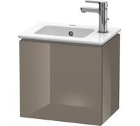 Duravit L-Cube mueble bajo lavabo suspendido, 1 puerta, apertura a la izquierda, 420x400x294mm, LC6272L8989, Color: Laca de color gris franela de alto brillo