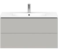 Duravit L-Cube mueble bajo lavabo suspendido, 2 cajones, 1020x550x481mm, LC624200707, Color: DecoraciÃ³n gris hormigÃ³n mate