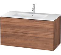 Duravit L-Cube mueble bajo lavabo suspendido, 2 cajones, 1020x550x481mm, LC624207979, Color: Nogal natural decorado