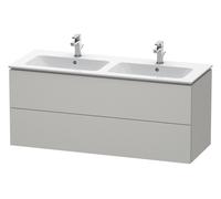 Duravit L-Cube mueble bajo lavabo suspendido, 2 cajones, 1290x550x481mm, LC625800707, Color: DecoraciÃ³n gris hormigÃ³n mate