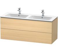Duravit L-Cube mueble bajo lavabo suspendido, 2 cajones, 1290x550x481mm, LC625807171, Color: Roble mediterráneo Chapa de madera auténtica