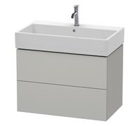 Duravit L-Cube mueble bajo lavabo suspendido, 2 cajones, 784x544x459mm, LC627700707, Color: DecoraciÃ³n gris hormigÃ³n mate