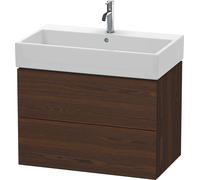 Duravit L-Cube mueble bajo lavabo suspendido, 2 cajones, 784x544x459mm, LC627706969, Color: Nogal cepillado Chapa de madera auténtica